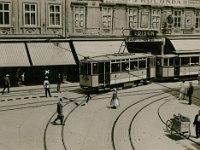 Ilica oko 1930. godine. Križanje s Frankopanskom (Foto Vladimir Horvat)